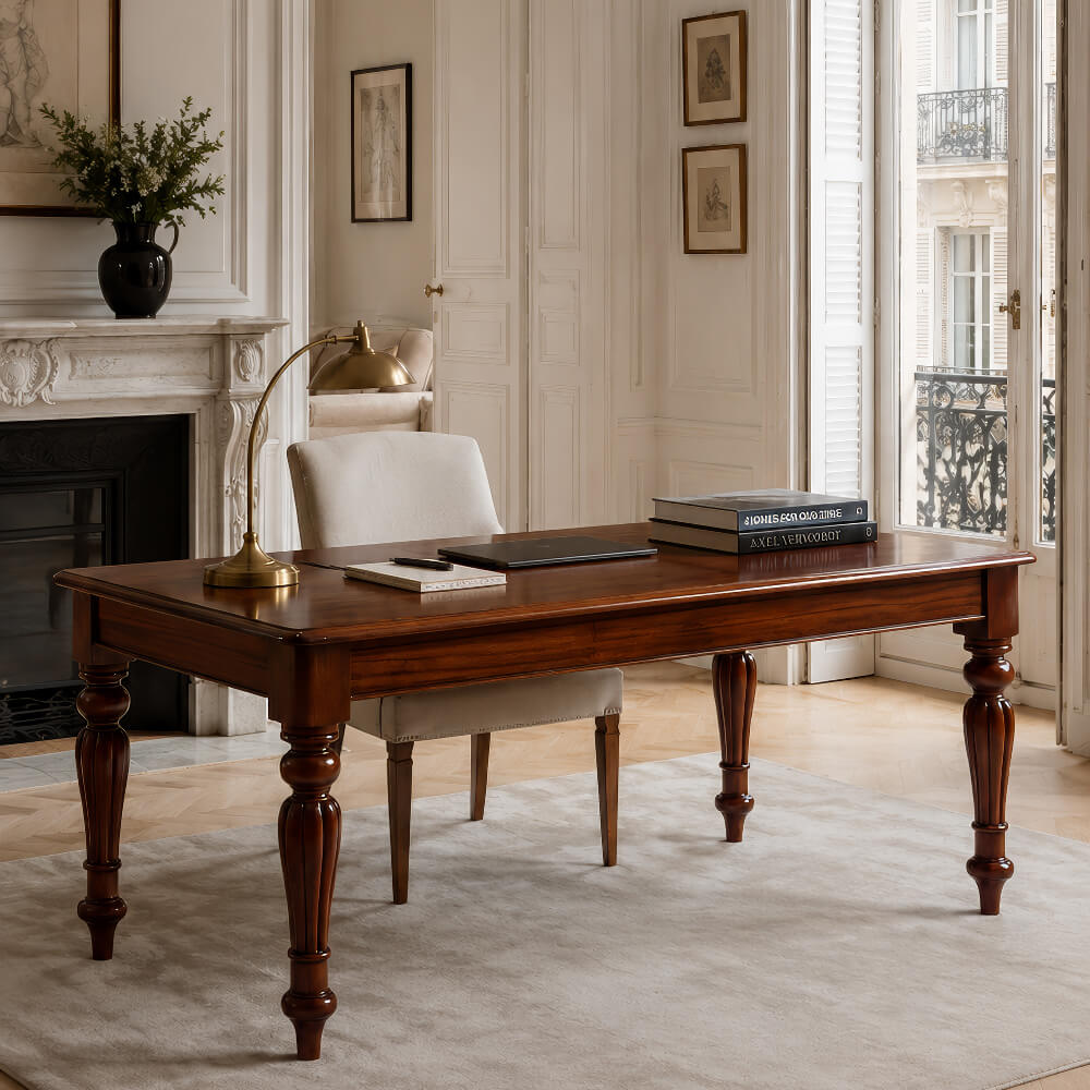mesa de comedor victoriana caoba