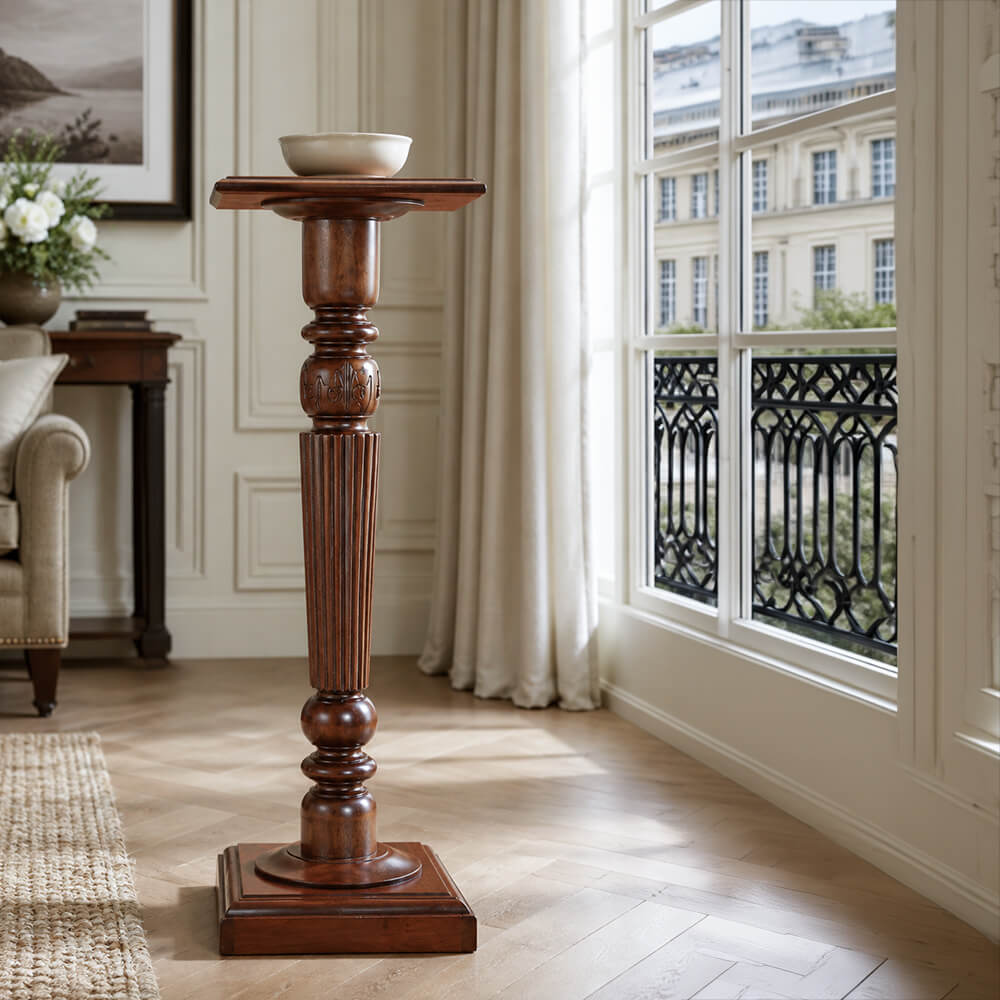 pedestal A keen caoba